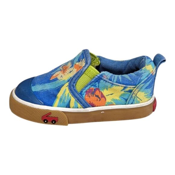 See Kai Run Pablo Slip on Sneaker Tropical Hawaiian Vans Toddler Kids Boy Girl 4 - Picture 8 of 8